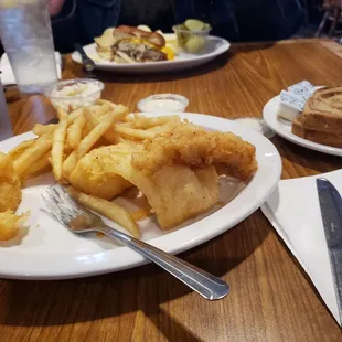 food, fish and chips
