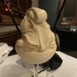 Not a tiny little bitty brandy Alexander but an actual made for two masterpiece
