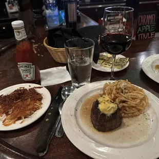 Filet with Homemade Crispy Hash Browns