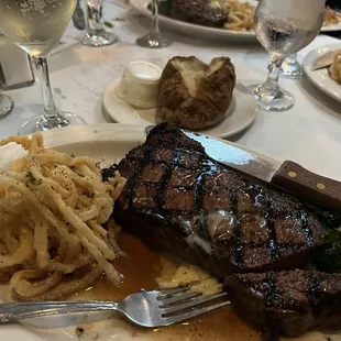 New York Strip with Baked Potato