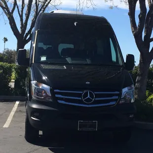 Mercedes Limo Van holds 14 Passengers and Lots of Luggage