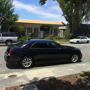 Luxury Sedans with USB ports for executives state of the art navigation.