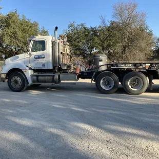 We also have a semi to make runs as well.