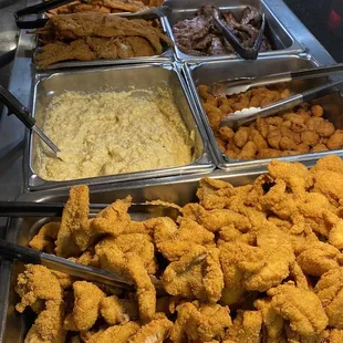 a variety of food items