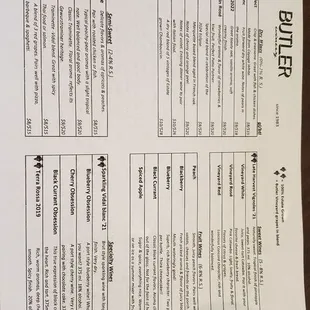 Wine Selection 06-16-2024