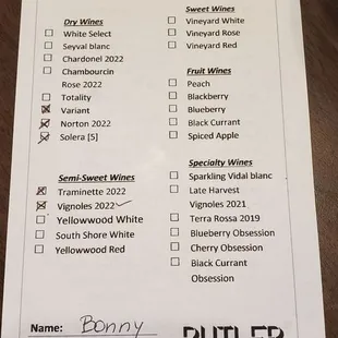 Wine Tasting $12 06-16-2024