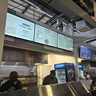 a view of the kitchen