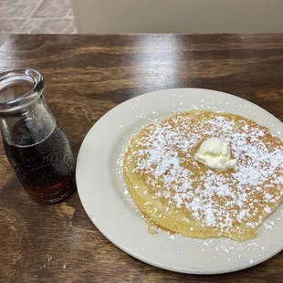 Had them bring the pancakes out later