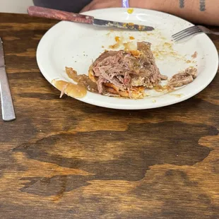 Pull pork hot sandwich