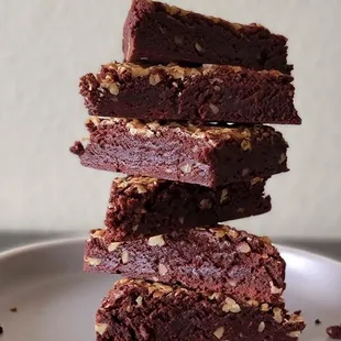 Toffee Pecan Brownies (gluten-free)