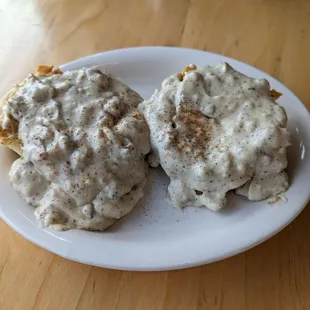 Biscuits and sausage gravy