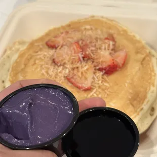 Ube pancakes