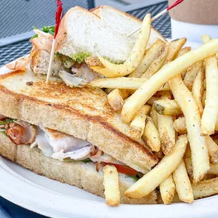 Turkey Pesto Melt w/ Fries.