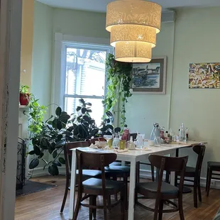 Inside restaurant
