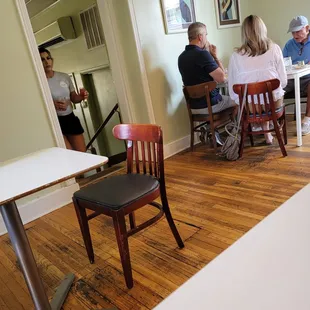 a group of people sitting at a table