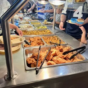 chicken wings and fried chicken