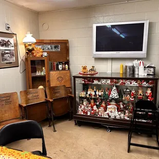 Upstairs dining area display