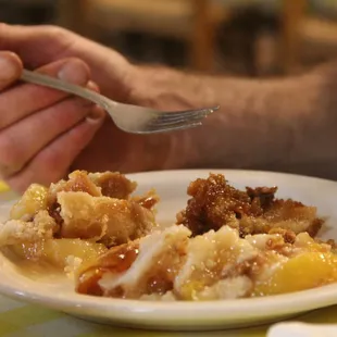 2 kinds of cobbler &amp; pecan pie.