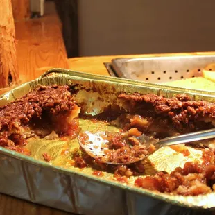 What was left of the best pecan pie ever made.