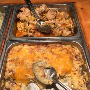 Don't know what they called this chicken but it was fall off the bone delicious!  And so were the mashed taters!