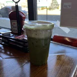 Matcha with sweet cream