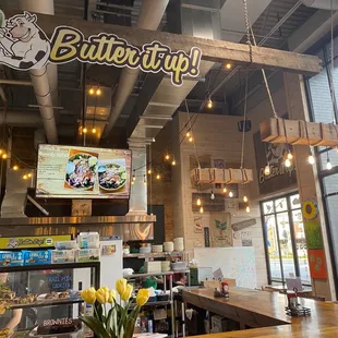 the interior of a restaurant