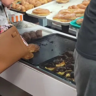 a display of donuts