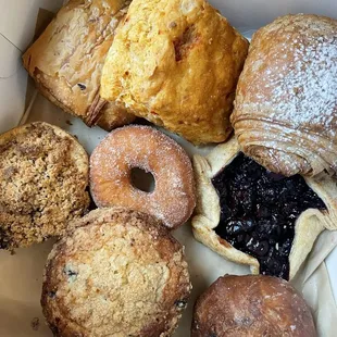 Variety of pastries
