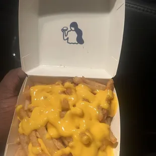 Cheese fries. Definitely reminds you of the old movie theater styles. Packed flavor in every bite.