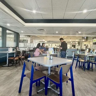 people sitting at tables