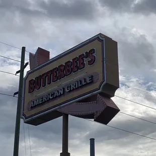 a sign for butterbee's
