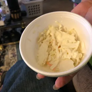 1/2 serving of coleslaw