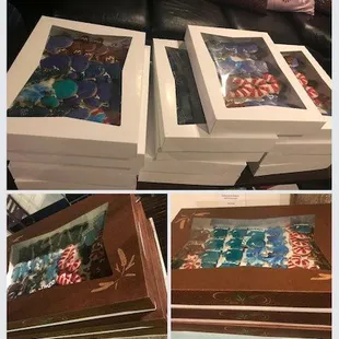 the inside of the box