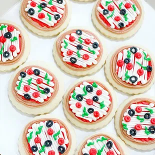 a box of mini pizzas