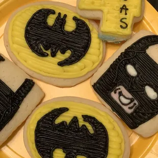 Custom Batman Lego Cookies