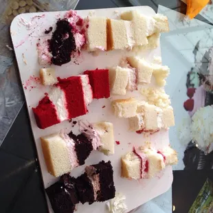 Huge Samples! And oh so delicious- no lard in frosting.