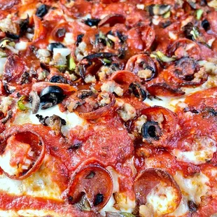 pizza, food