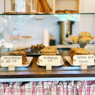 a variety of baked goods