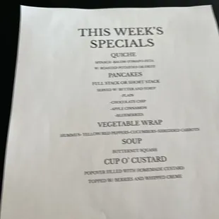 Specials