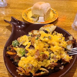 Portuguese skillet with biscuit