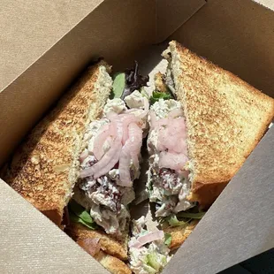Chicken salad on Brioche
