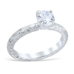 Hand-engraved Whitehouse Bros solitaire