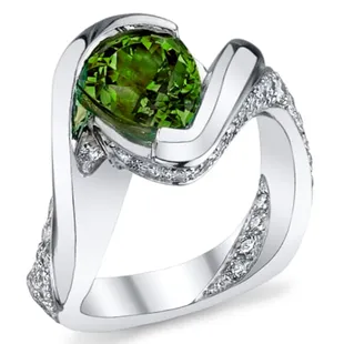 Tsavorite Garnet ring by Mark Schneider