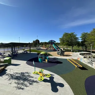 Lots of things in the children's playground area to keep your child stimulated.