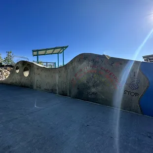 I absolutely LOVE this wall in the children's playground area.  The wall is for reaching of ASL.