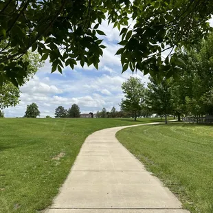 Nice paved trails to walk through the park.