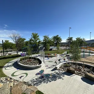 Wonderful aerial view of the children's playground area