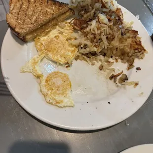 The rest of the steak and eggs breakfast