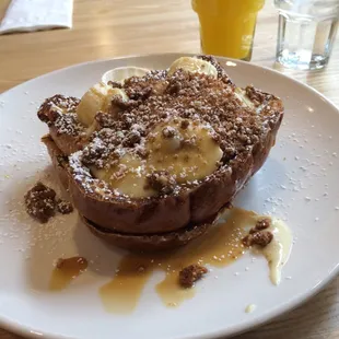 Banana Cream French Toast w/ OJ