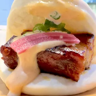 Pork belly bun